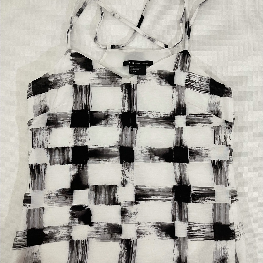 Armani Exchange Black/White Top Size XS